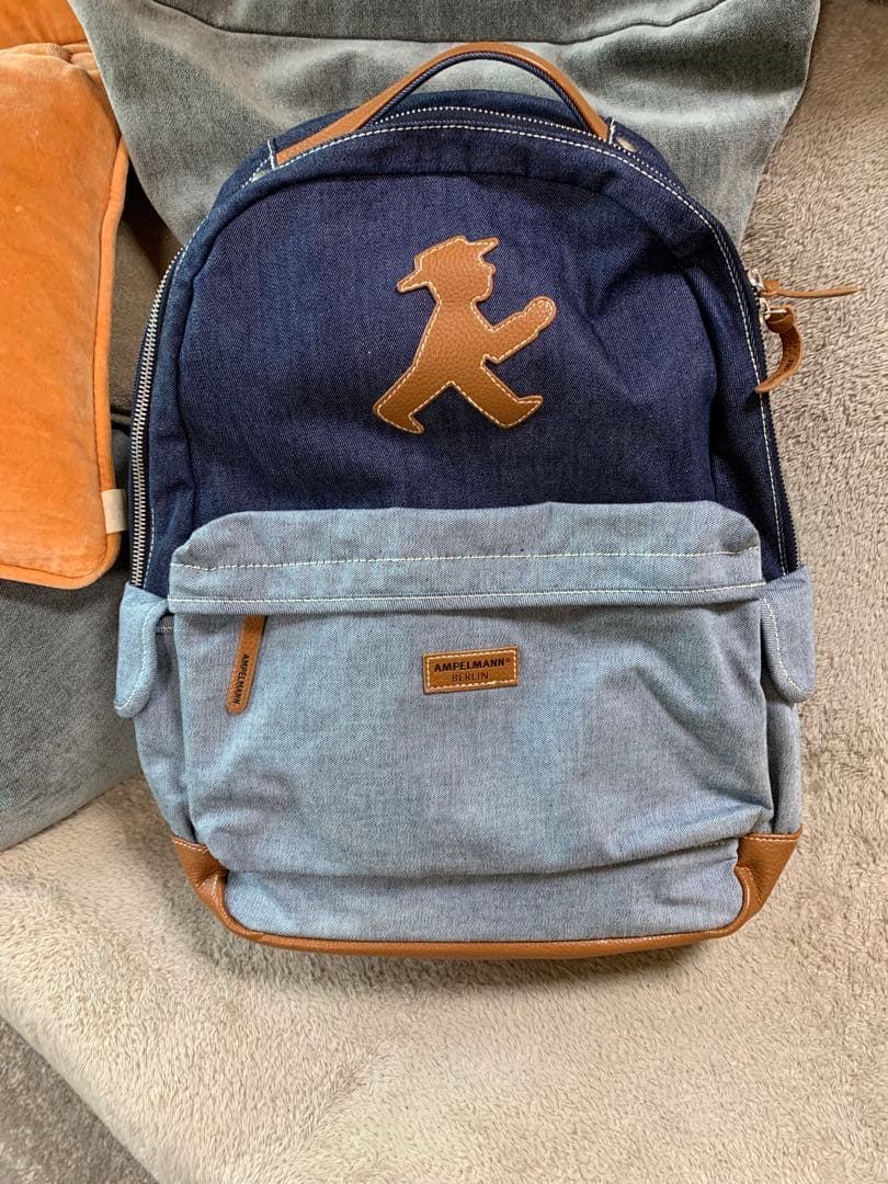 新品　アンペルマン　ドイツ　バックパッカー　デニム　リュック　男女兼用キッズにも