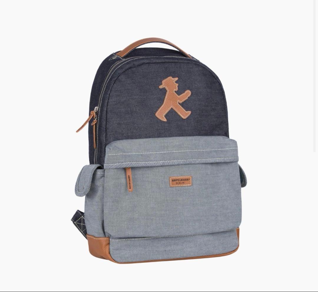 新品　アンペルマン　ドイツ　バックパッカー　デニム　リュック　男女兼用キッズにも