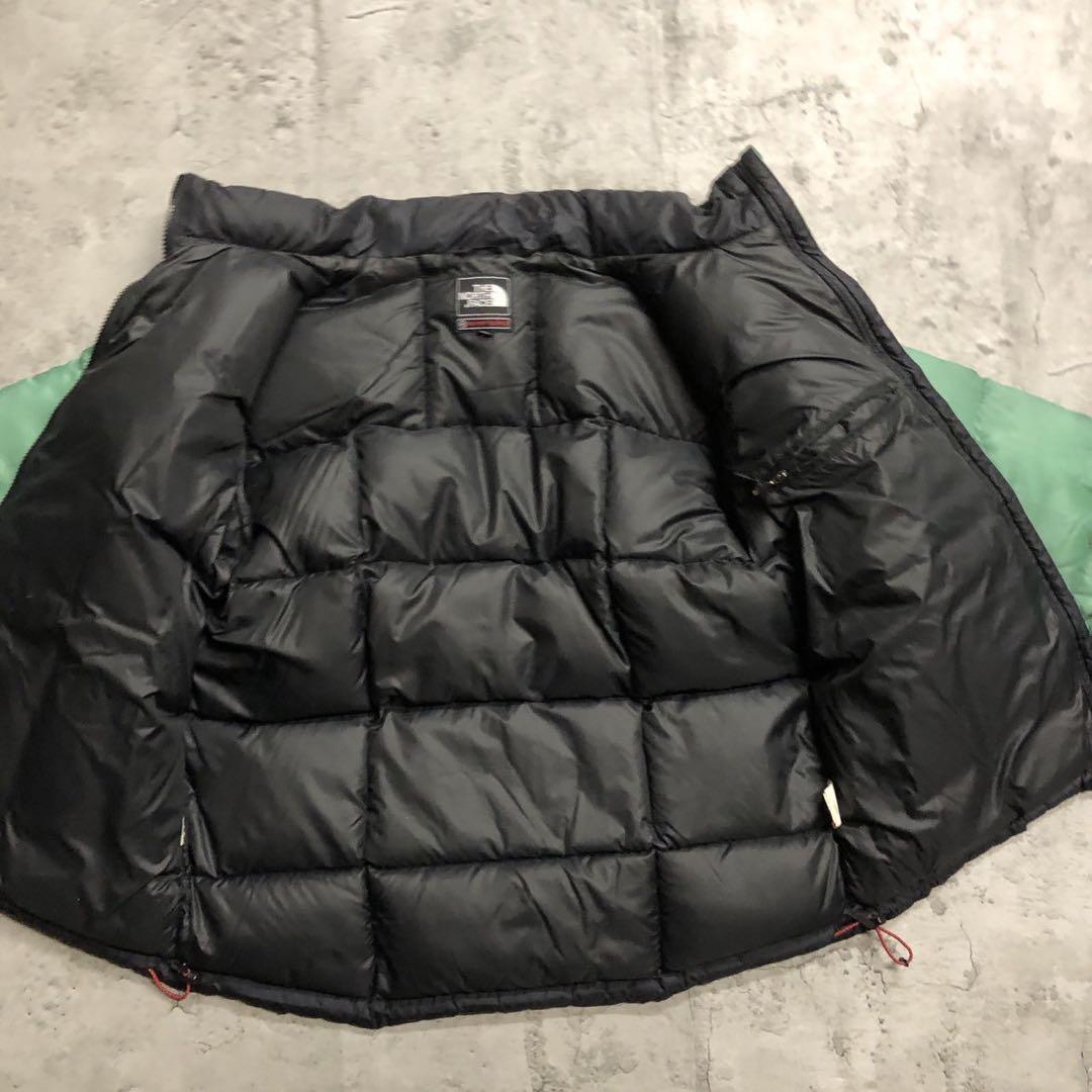 ザノースフェイス　800フィル　ローツェ　ダウンジャケット　グリーン　ヌプシ