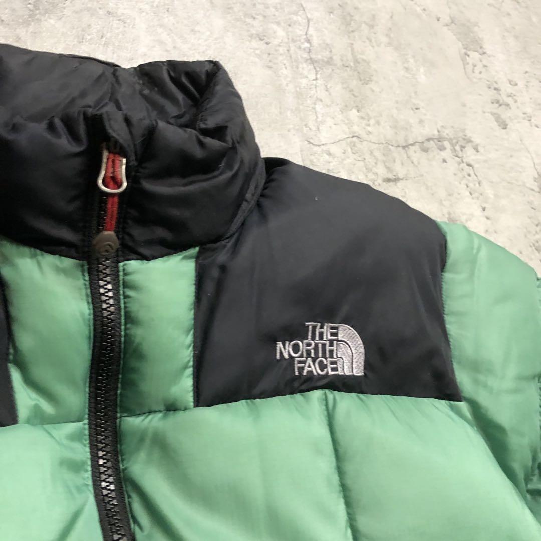 ザノースフェイス　800フィル　ローツェ　ダウンジャケット　グリーン　ヌプシ