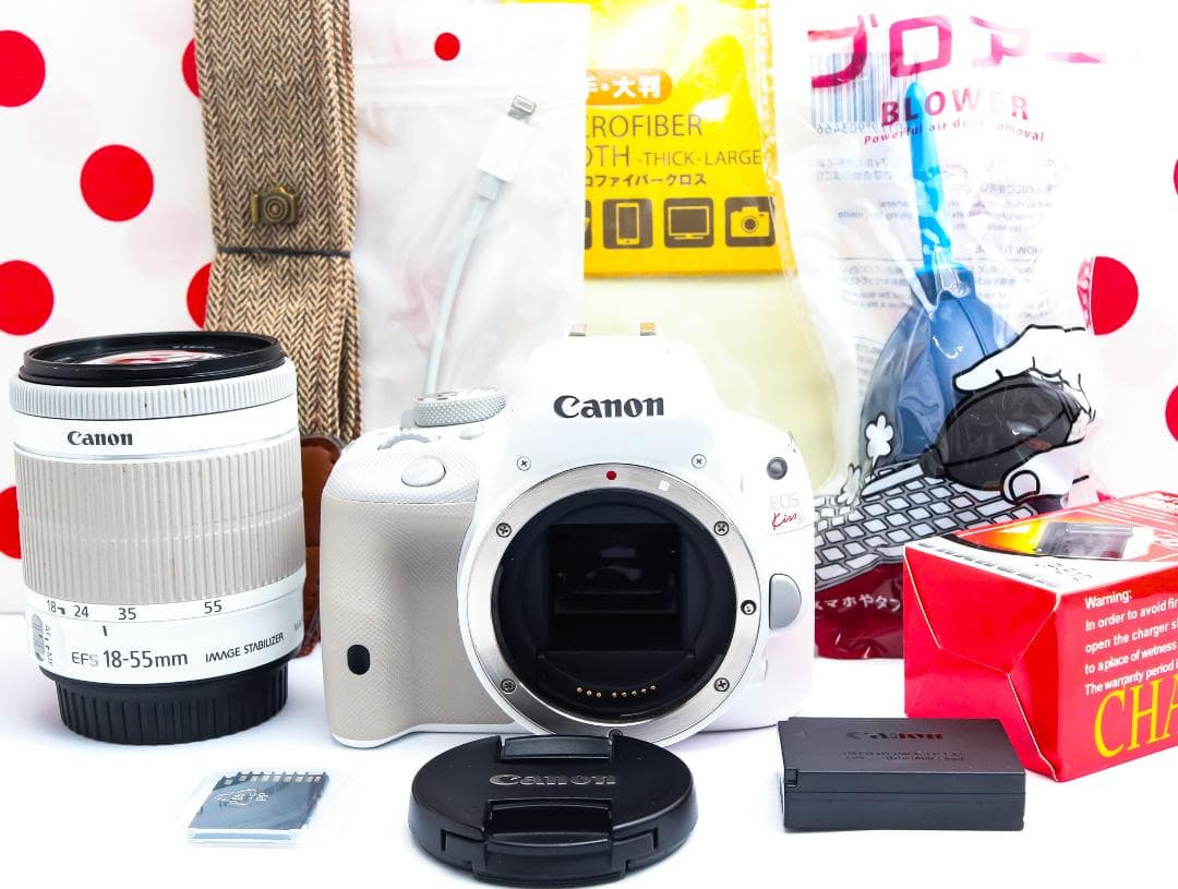 Canon kiss x7❤スマホに転送！❤入門用一眼レフ❤可愛いホワイトカラー