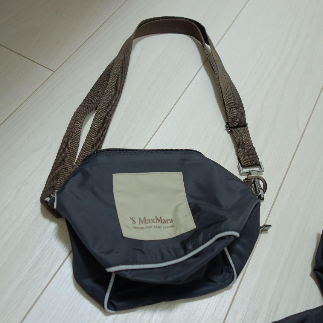 S MaxMara 中綿入り フーデッドブルゾン ブラック サイズL ケース付