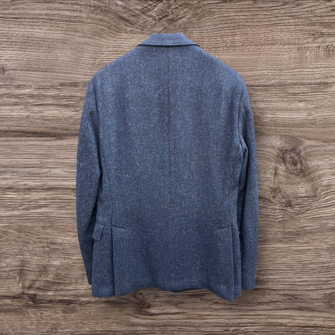 26B5 極美品 38S ポロラルフローレン ウール テーラードジャケット 青