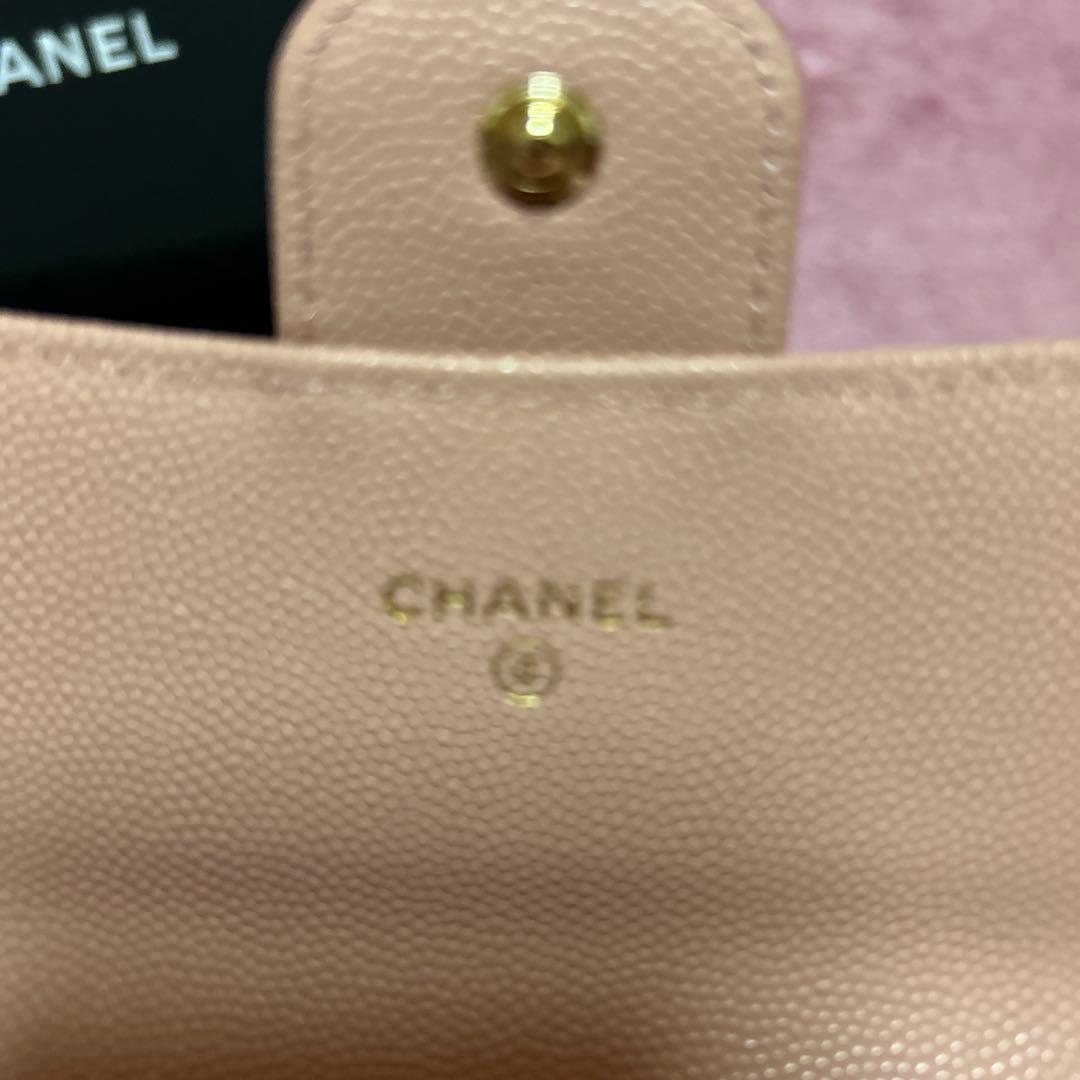 CHANEL キャビアスキン ピンク 長財布