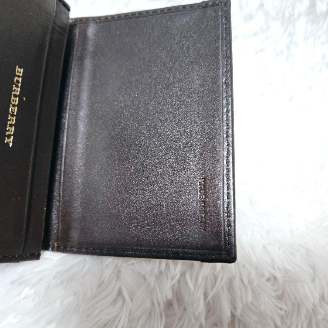 希少 ホースロゴ BURBERRY 名刺入れ カードケース ノバチェック レザー