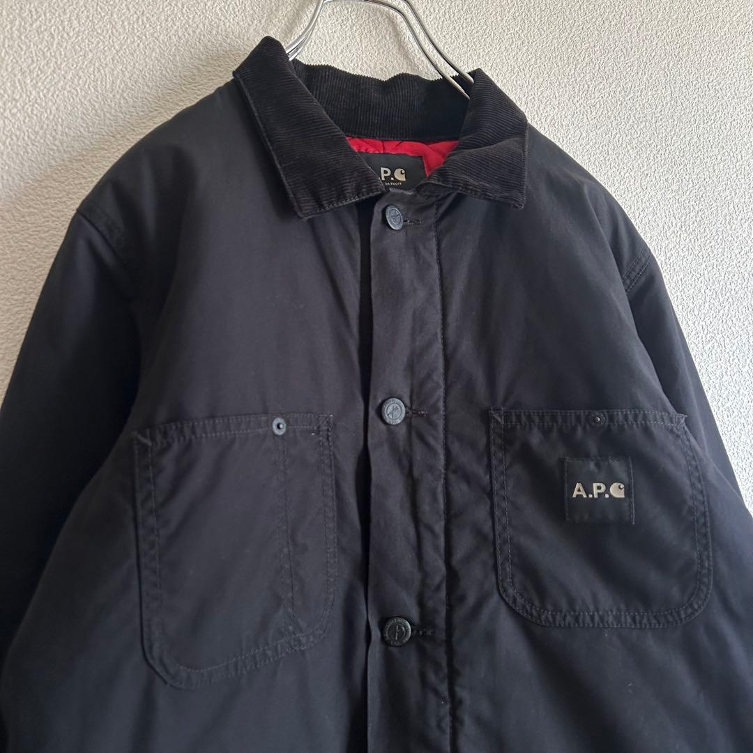 A.P.C. × Carhartt カバーオール 中綿ジャケット チェーン 黒