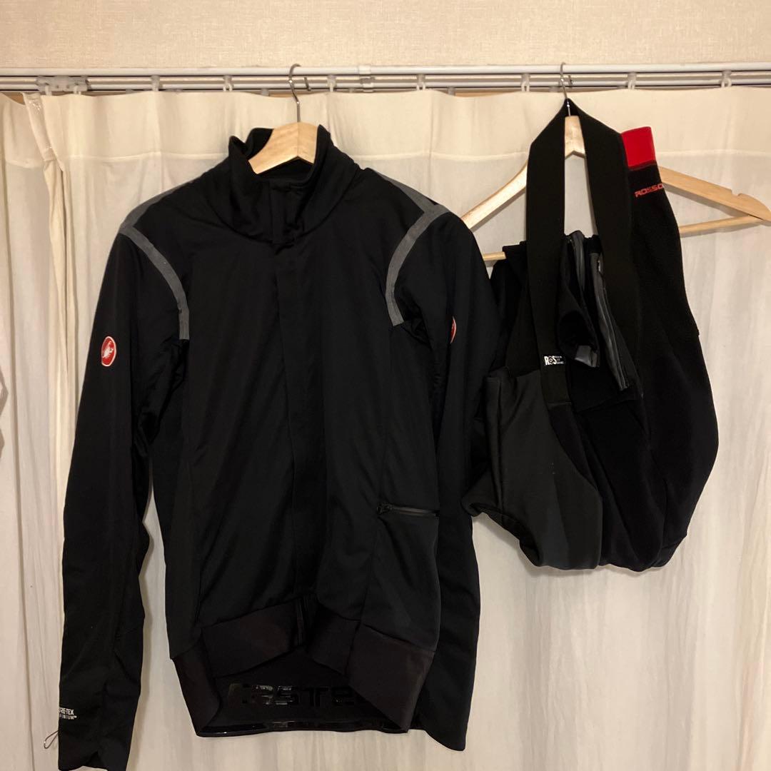 美品 カステリ GORE-TEX ジャケット ビブタイツセット Lサイズ