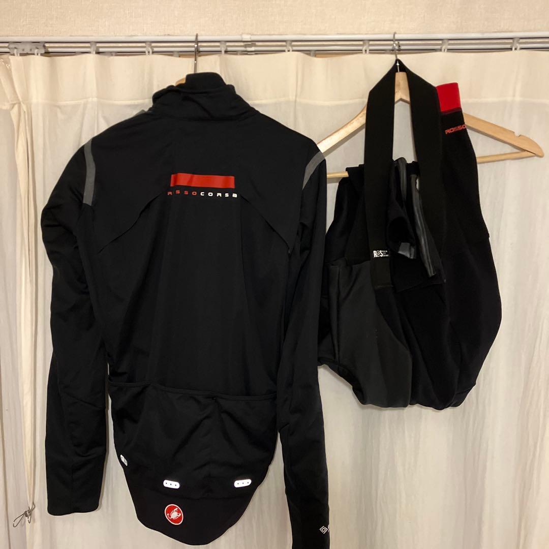 美品 カステリ GORE-TEX ジャケット ビブタイツセット Lサイズ