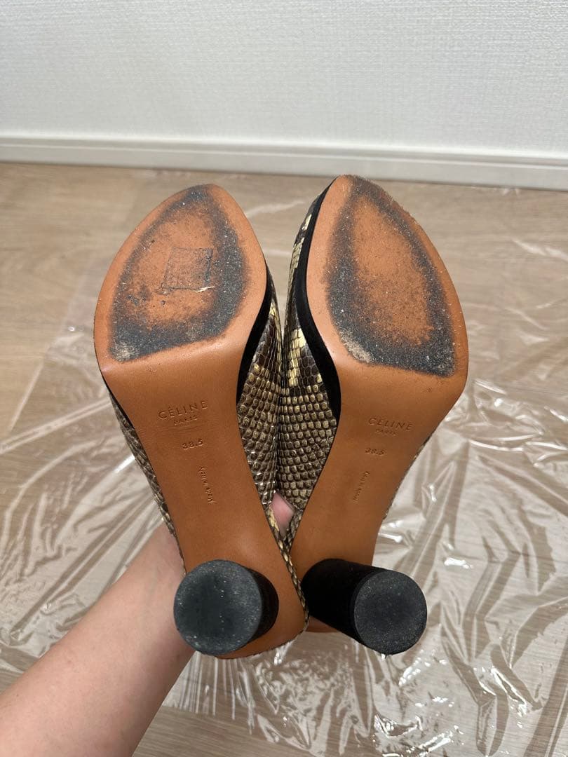 CELINE セリーヌ パイソン ミュール フィービー 38.5