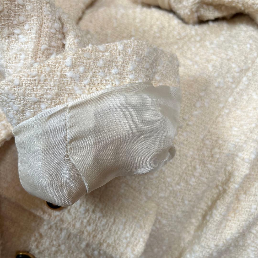 UUページ CHANELツィードテーラードジャケットロゴボタン