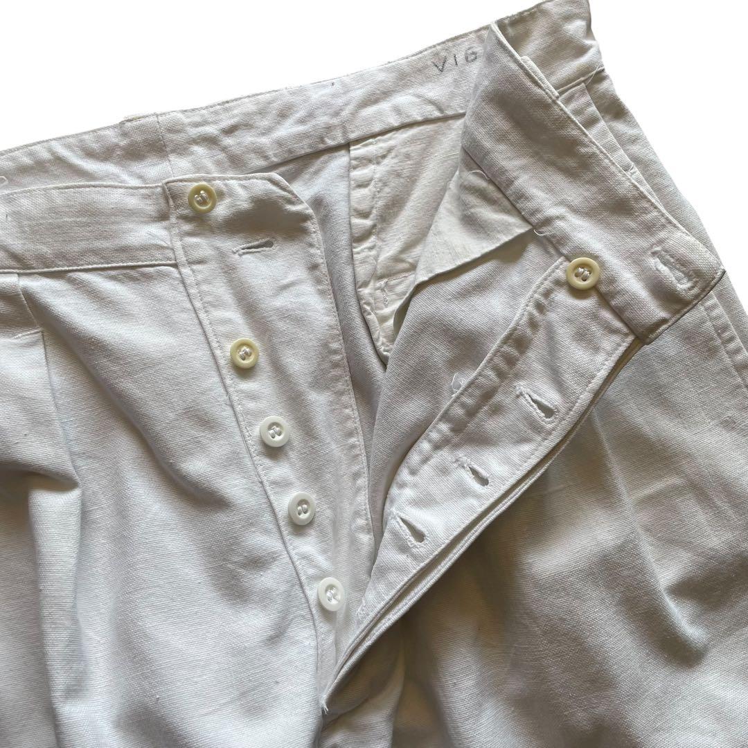 50s 60s ヴィンテージ フランス軍 ワークパンツ ミリタリーパンツ XL