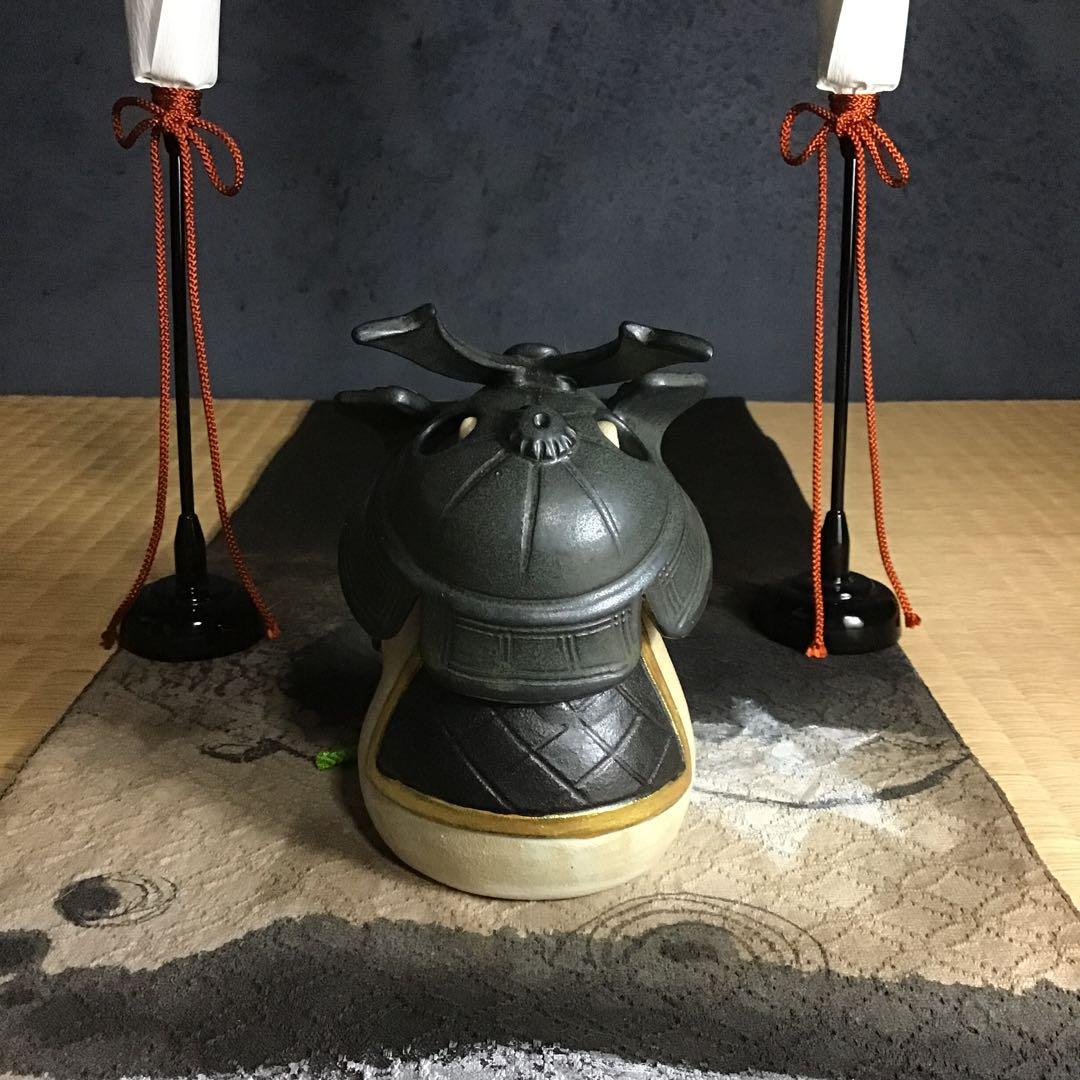 猫武将∠(｀∇´)ゝ白猫(中) 黒甲冑　黒兜　②