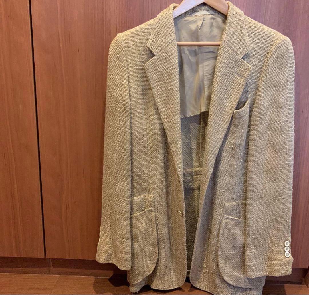 イヴ・サンローラン・リヴゴーシュ　トムフォード期　シルク混 ジャケット 50R