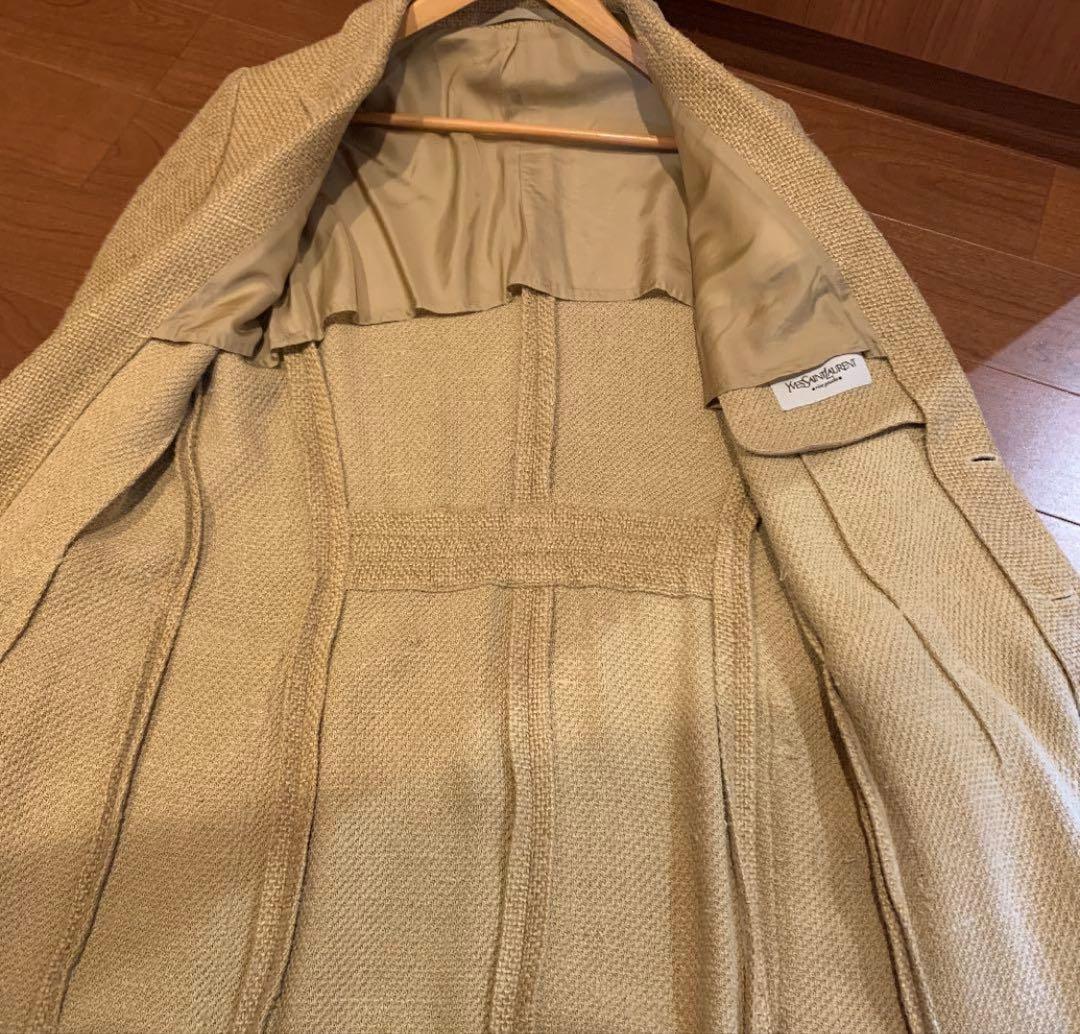 イヴ・サンローラン・リヴゴーシュ　トムフォード期　シルク混 ジャケット 50R