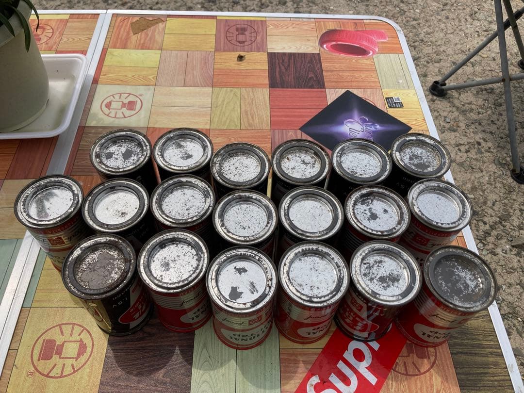 昭和レトロ　ナショナル　乾電池　缶貯金箱　まとめて　非売品　赤　黒