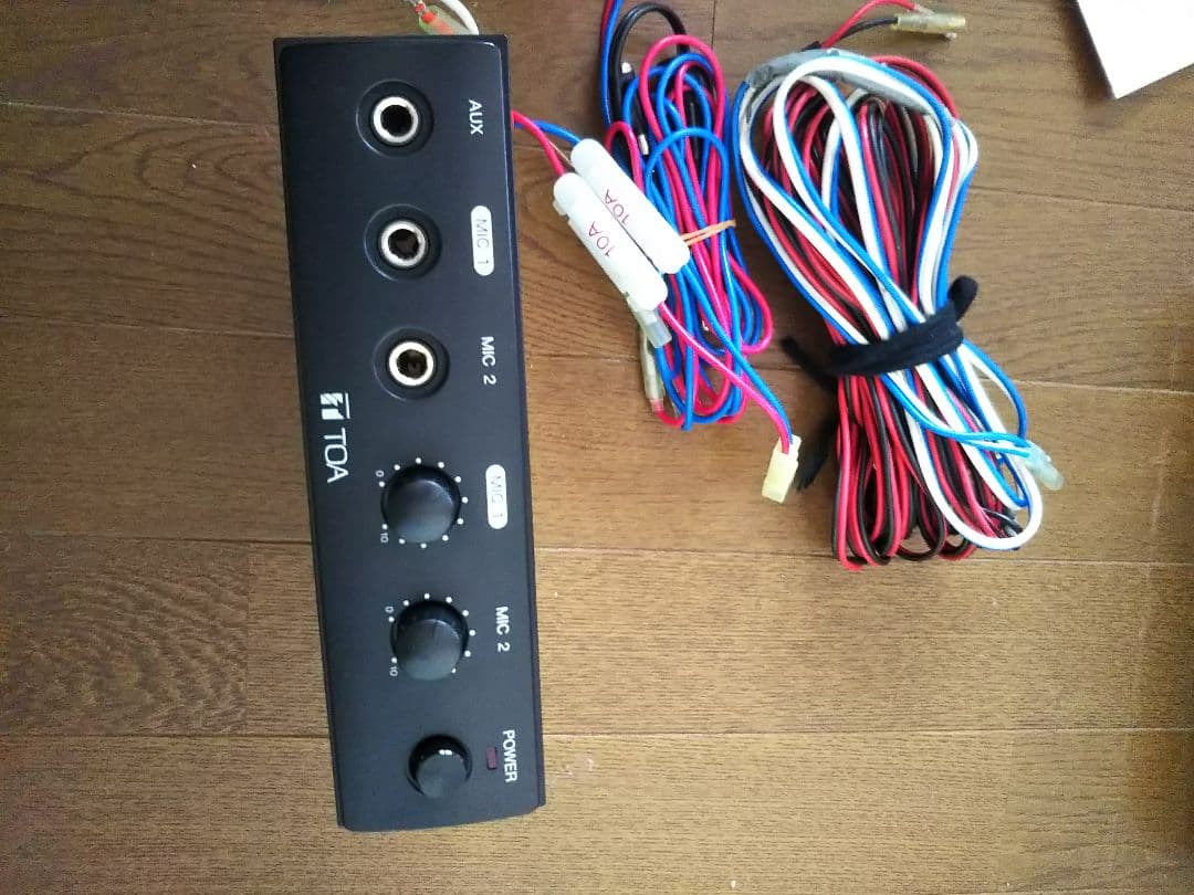 車載スピーカー、マイク、アンプ一式