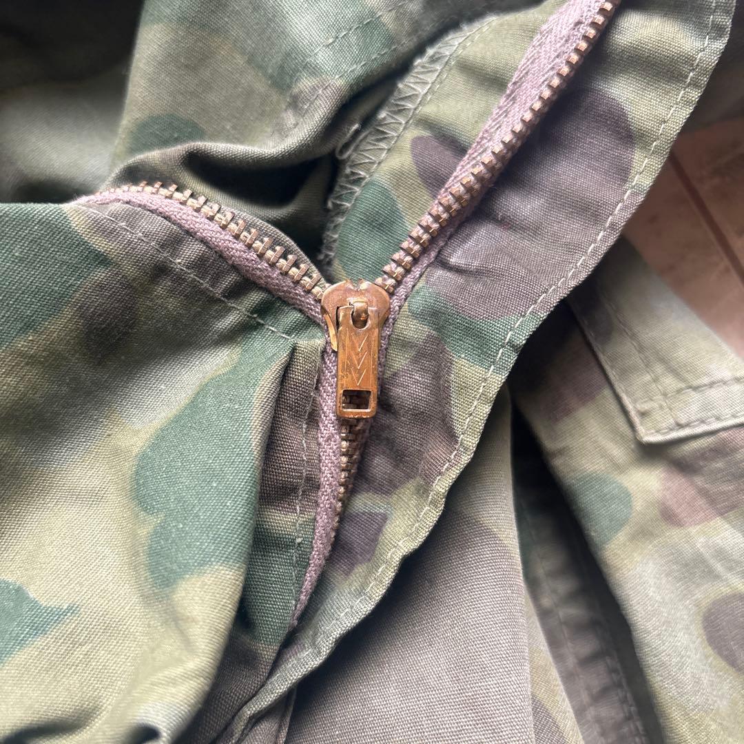 50s60sダックハンターカモ　ベイカーパンツ　usa製 ミリタリー　コの字留