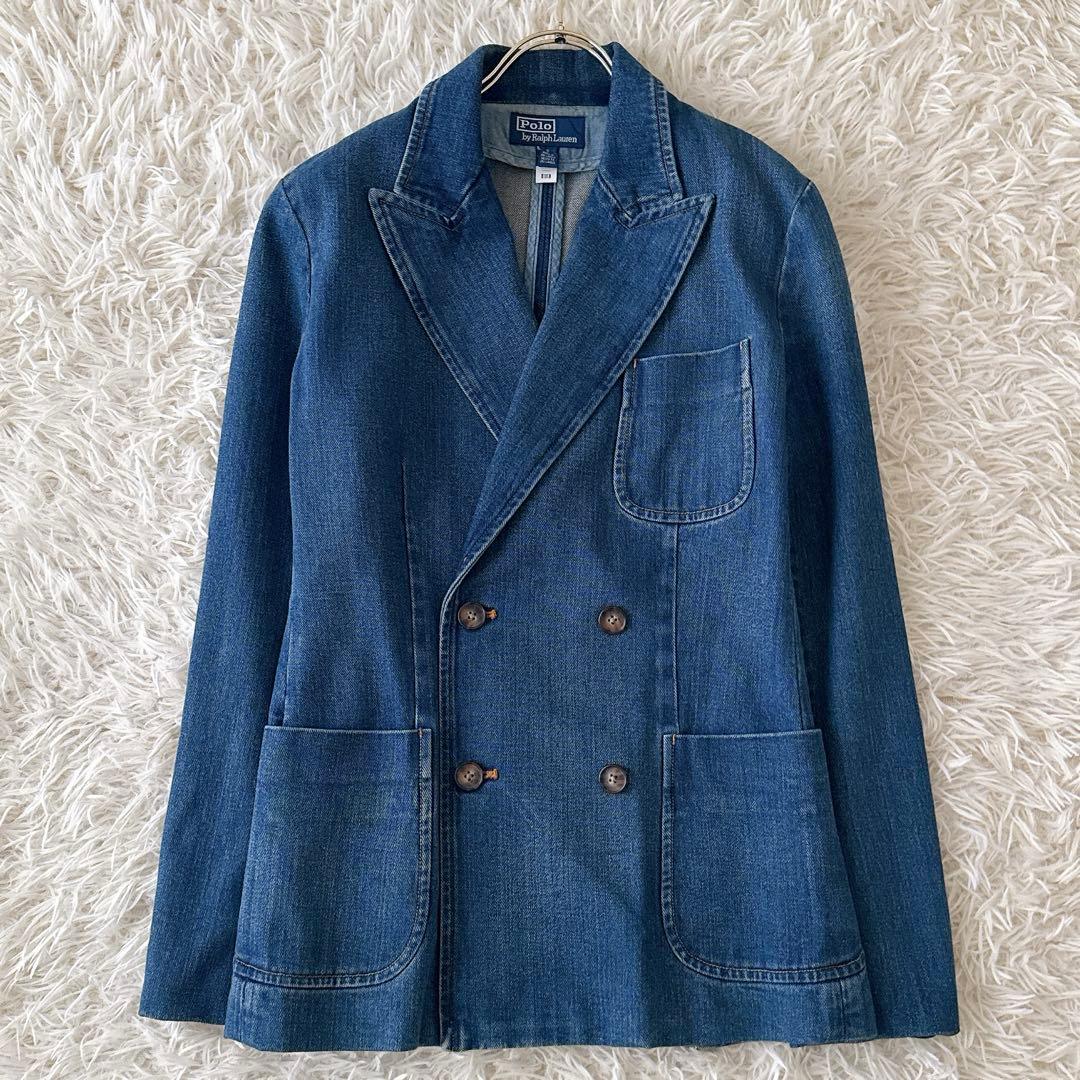 美品✨ポロバイラルフローレン ダブルブレストデニムブレザー 2023 QR付 6