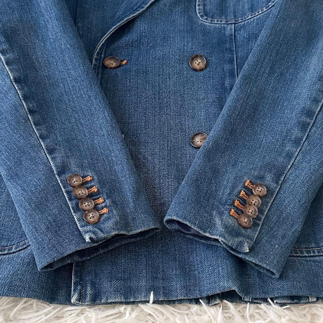 美品✨ポロバイラルフローレン ダブルブレストデニムブレザー 2023 QR付 6
