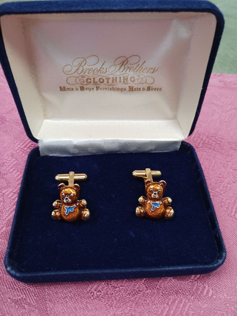 ビンテージブルックスブラザーズ　 ベアーカフリンクス　used