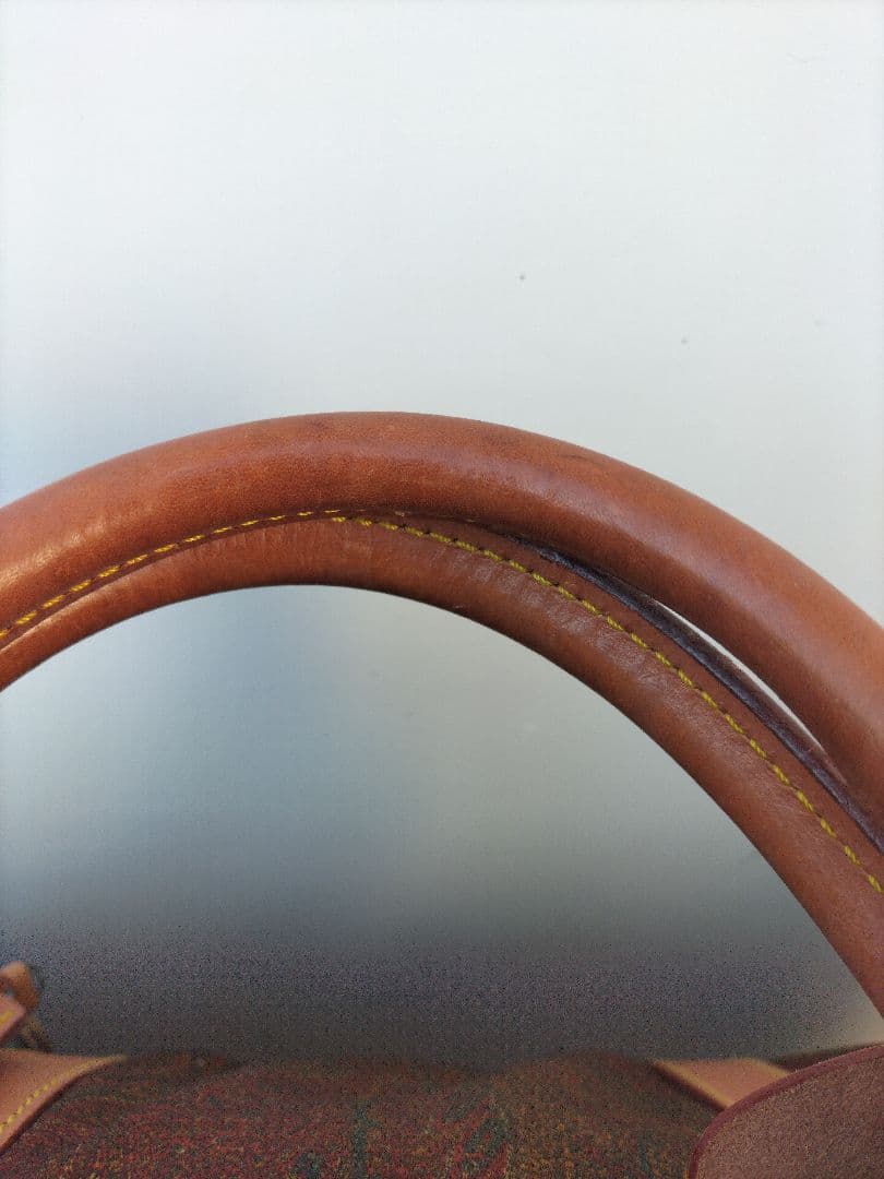 ETRO ペイズリー柄 PVCレザー ボストンバッグ　旅行 ヴィンテージ