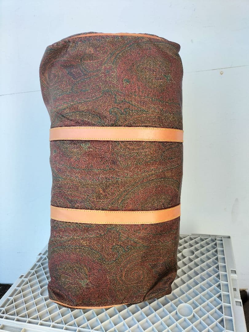 ETRO ペイズリー柄 PVCレザー ボストンバッグ　旅行 ヴィンテージ