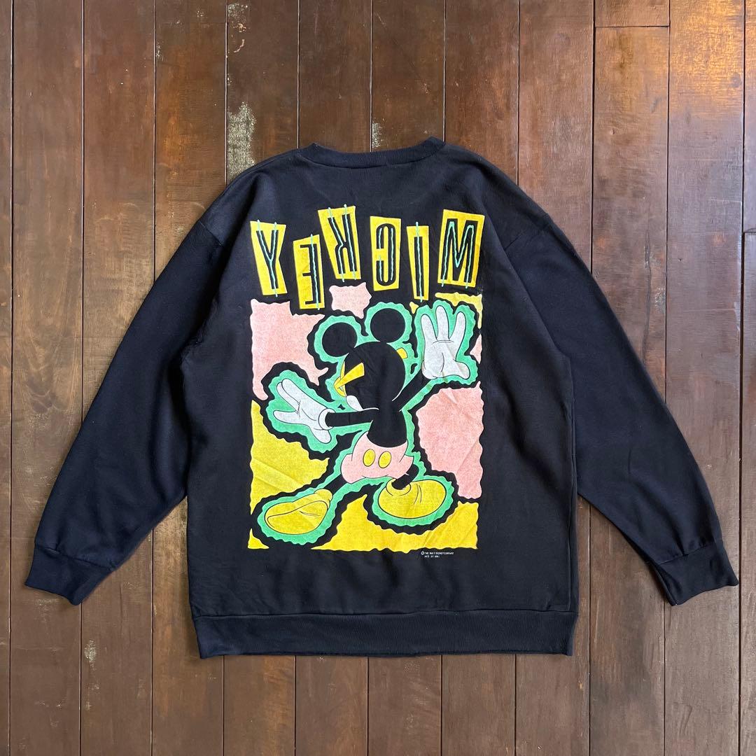 USA製！！【Disney ミッキーマウス】ヴィンテージスウェットシャツ 両面