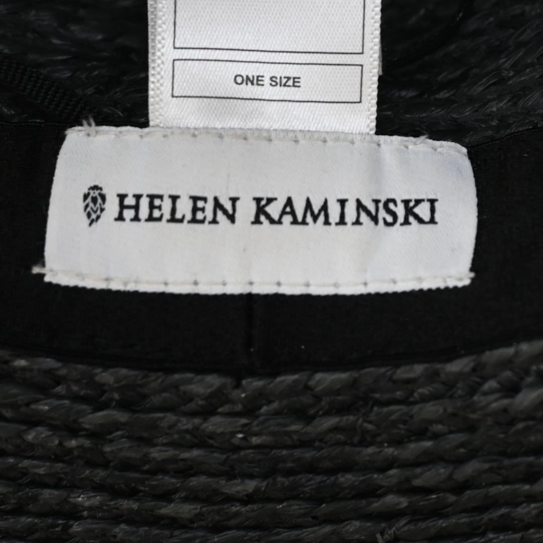 □ 45980★夏 ヘレンカミンスキー 帽子 ラフィアハット ブラック