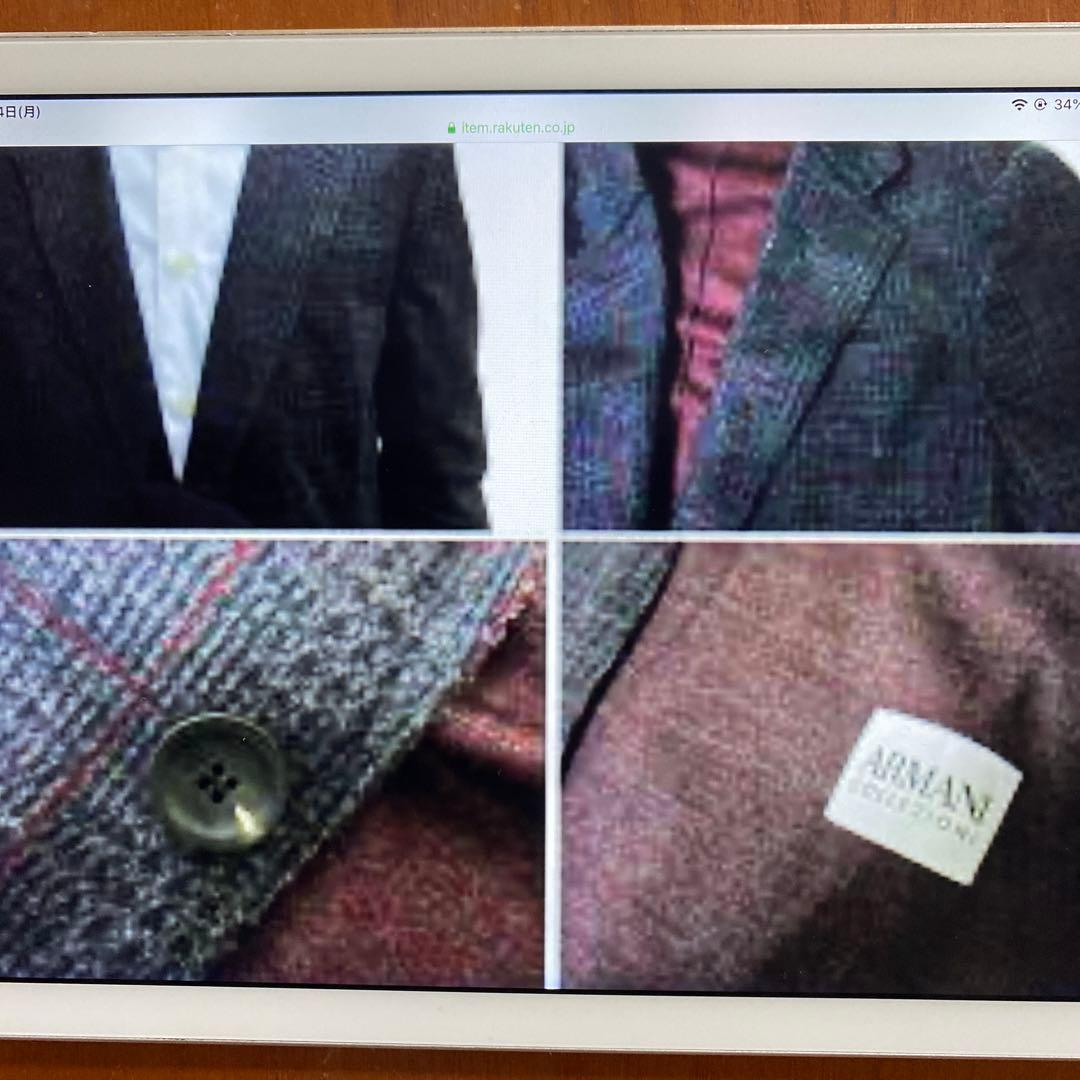Y*u様 アルマーニ新品正規品　049 ハイクラス　ピュアウールモダンチエックジ