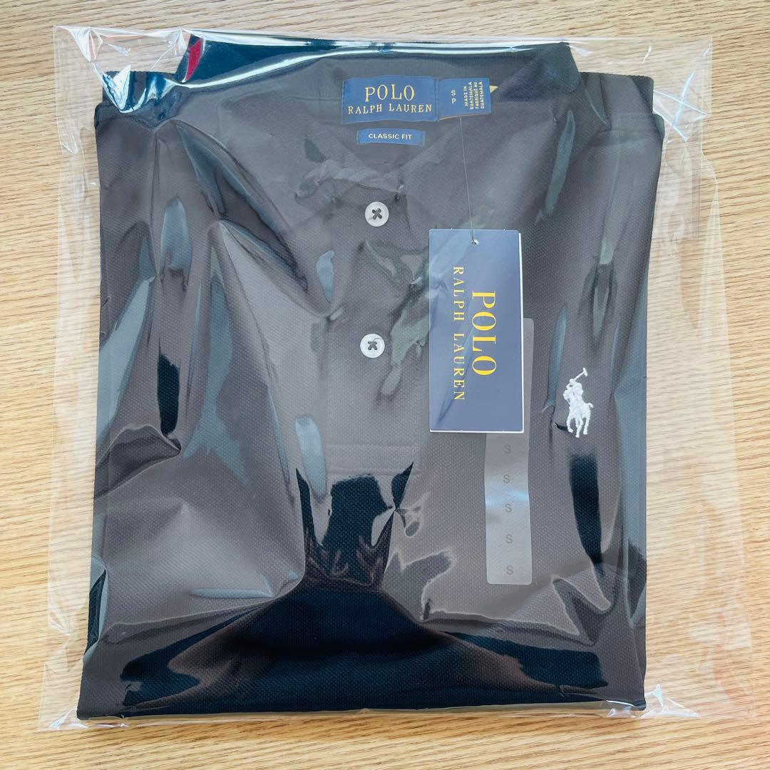 新品 ラルフローレン RALPH LAUREN ポロシャツ ブラック Sサイズ