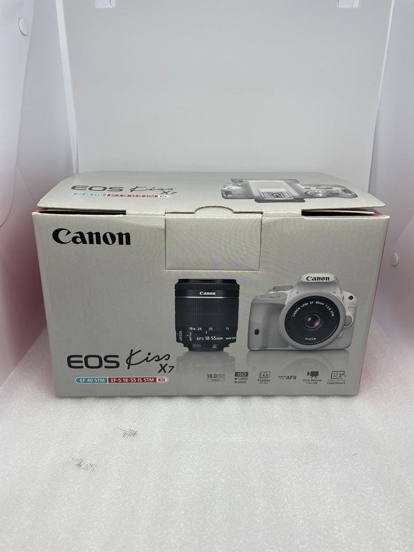 【中古】Canon EOS Kiss X7 白 レンズ3本セット