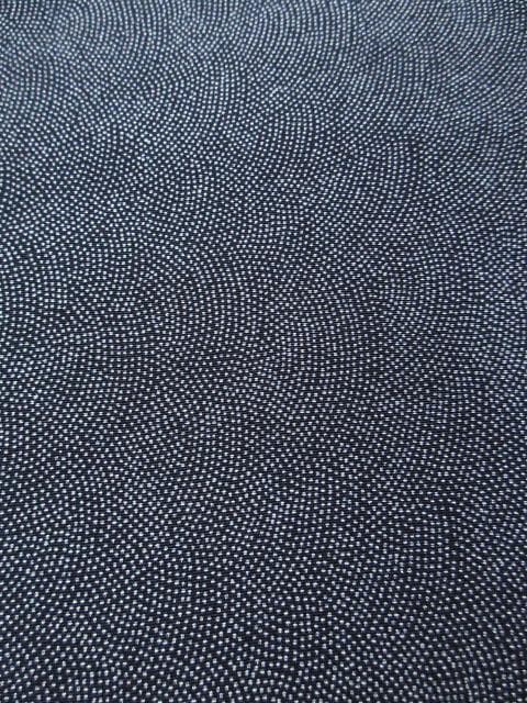 着用少ない！極鮫小紋＊江戸小紋＊黒＆白＊紋無し＊着物＊やせ型＊１５９ｃｍ＊裄６５