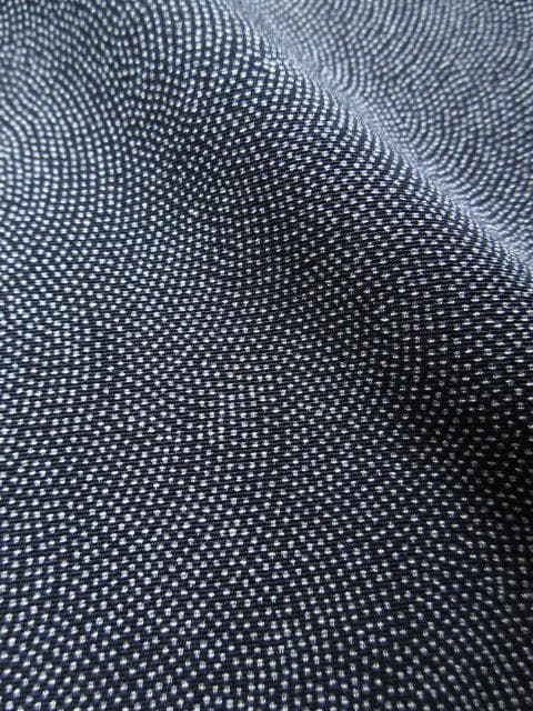 着用少ない！極鮫小紋＊江戸小紋＊黒＆白＊紋無し＊着物＊やせ型＊１５９ｃｍ＊裄６５