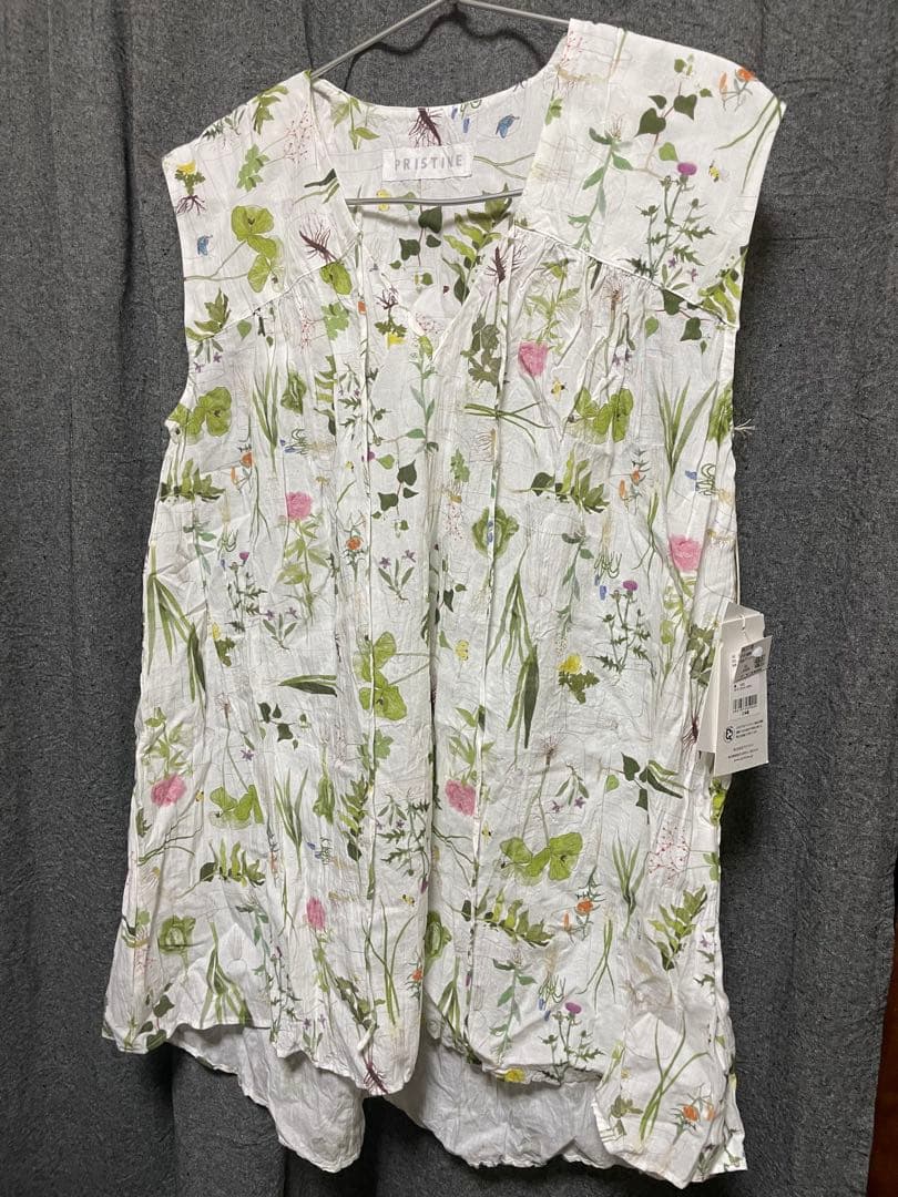 プリスティン◯Rootsノースリーブブラウス