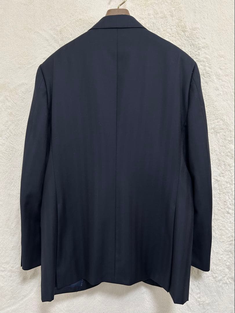 【新品】秋冬物 エルメネジルドゼニア生地 メンズ スーツ AB6 XL ネイビー