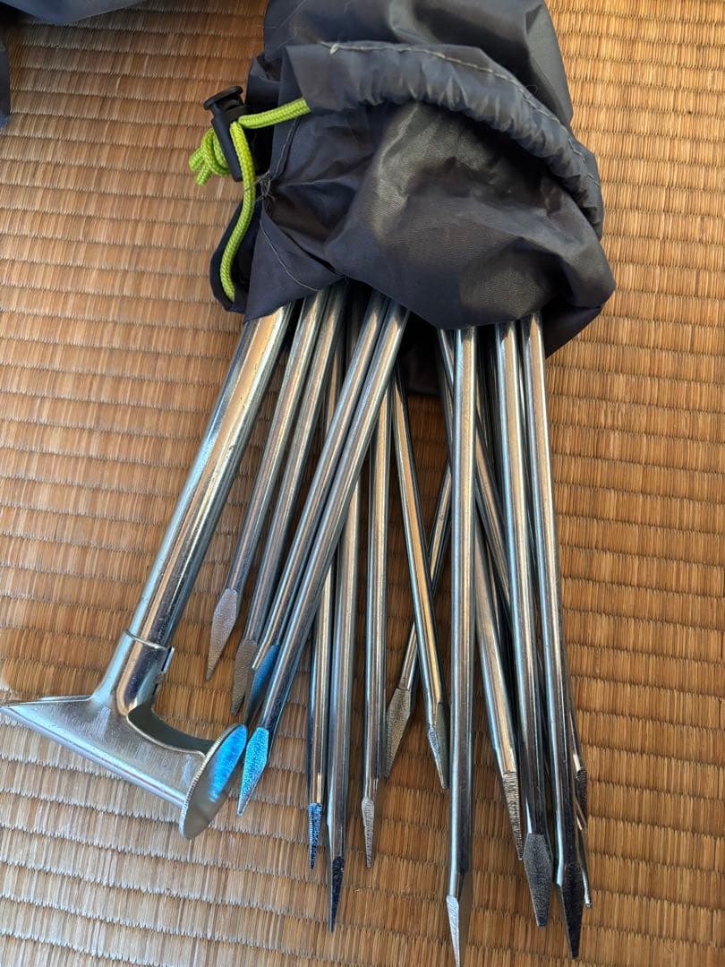 わかさぎ用DOD ドーム型キャンプテント 蛍光グリーン