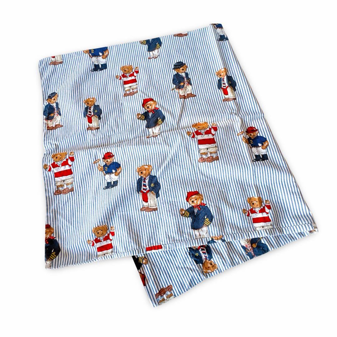 ラルフローレンポロベア 3点セット シングル 掛け布団カバー ピローカバー