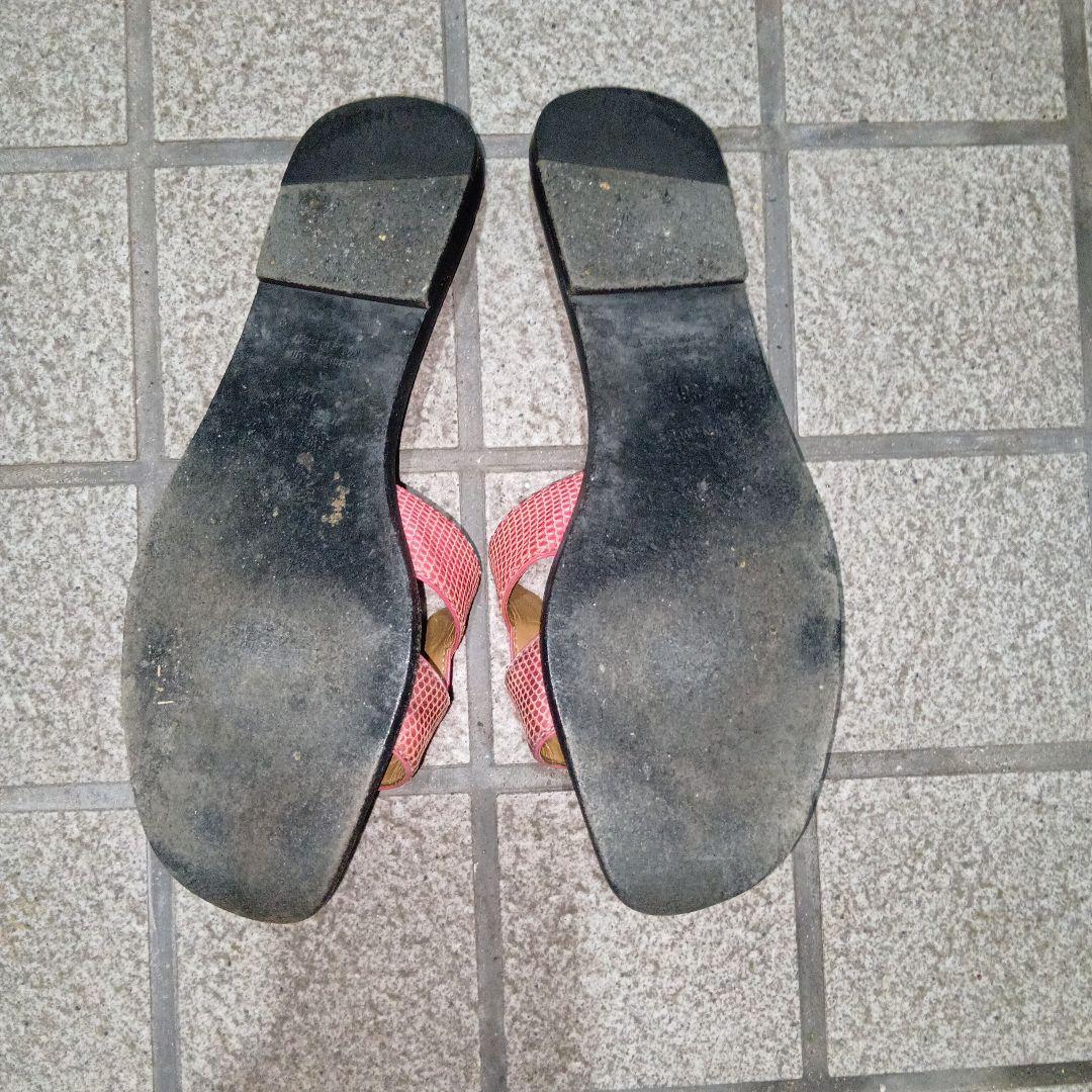 HERMES　エルメス　オラン　リザード　サンダル