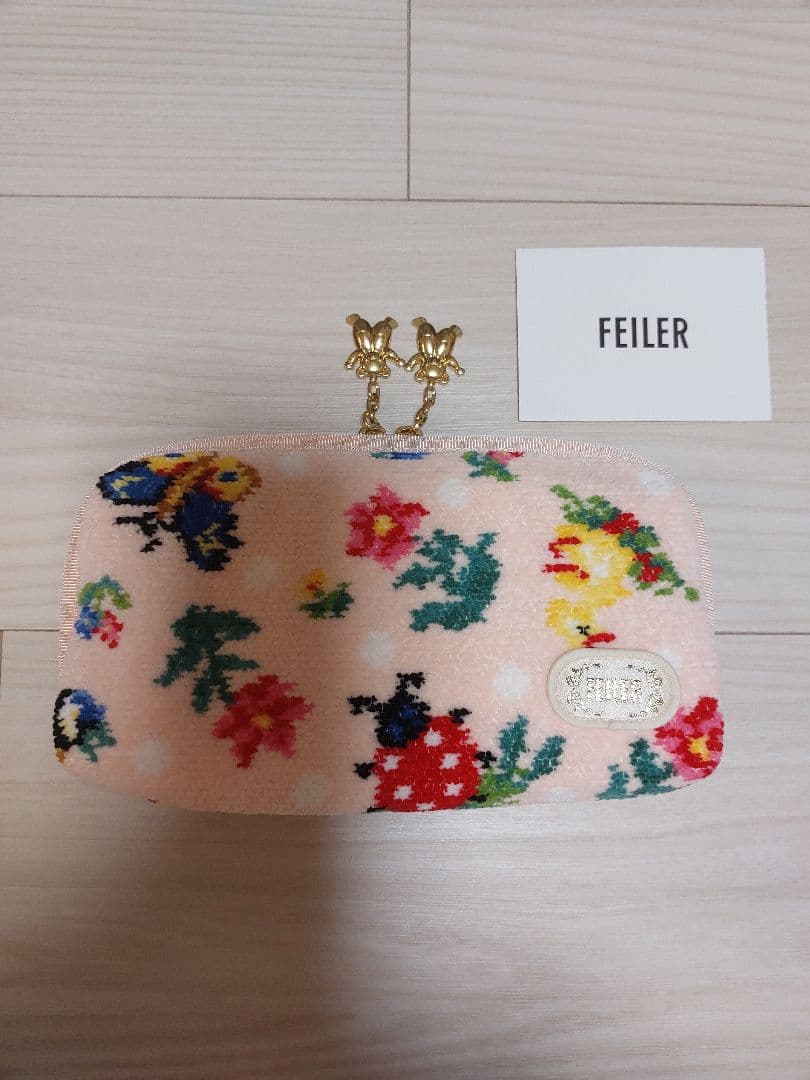 フェイラー ハイジドット 便利ポーチ WEB限定 ペールアプリコット