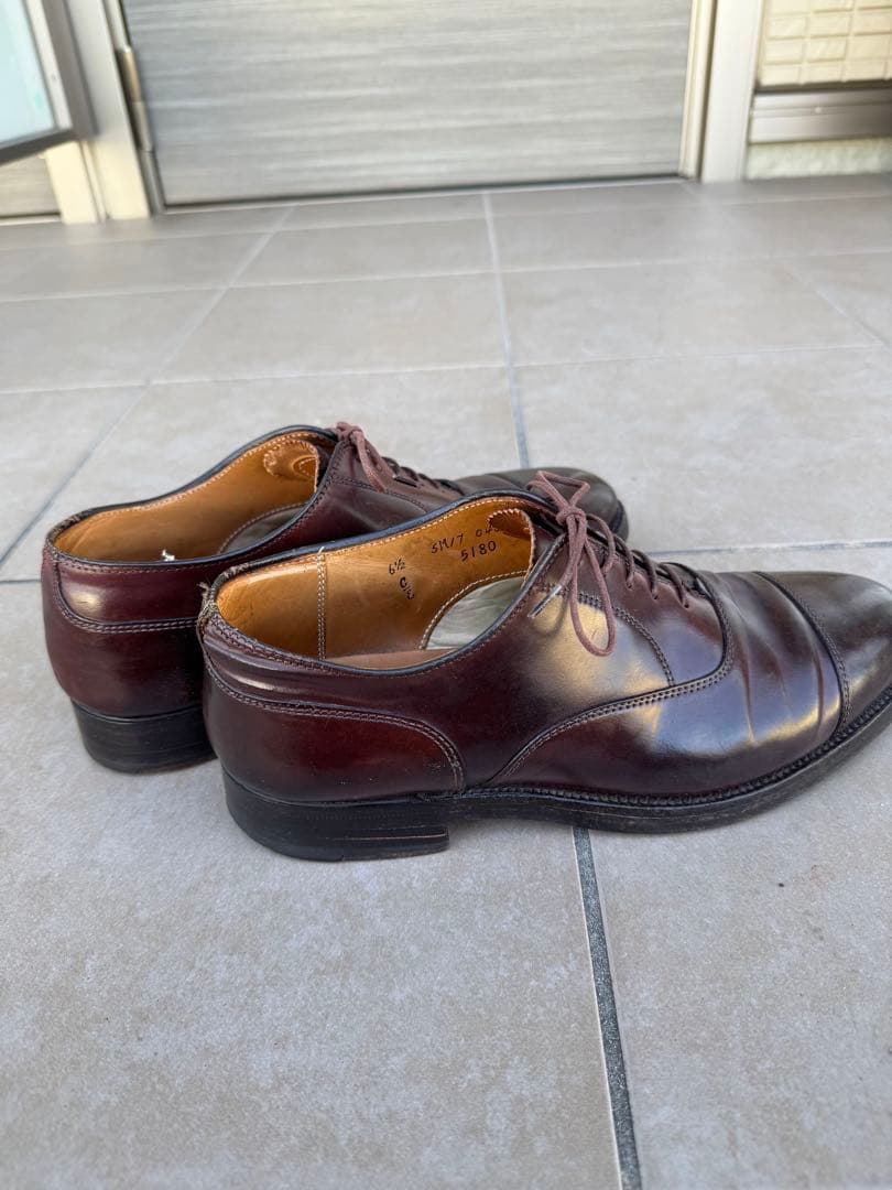 マ*ロ様 【Alden /オールデン】5180 コードバン バーガンディ 6/E