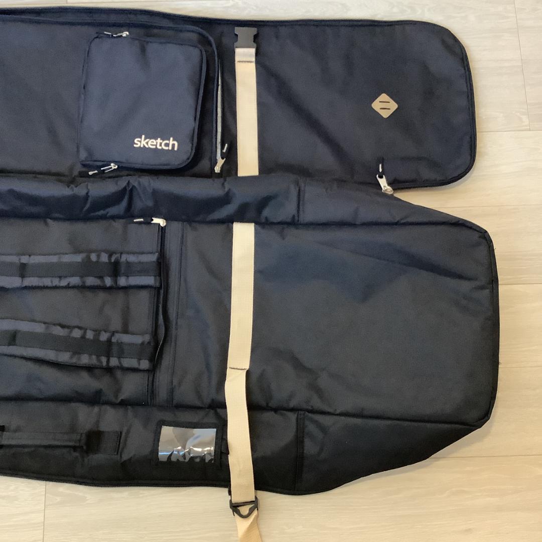 062 sketchウィーリー キャリースノーボードバッグキャスター150cm