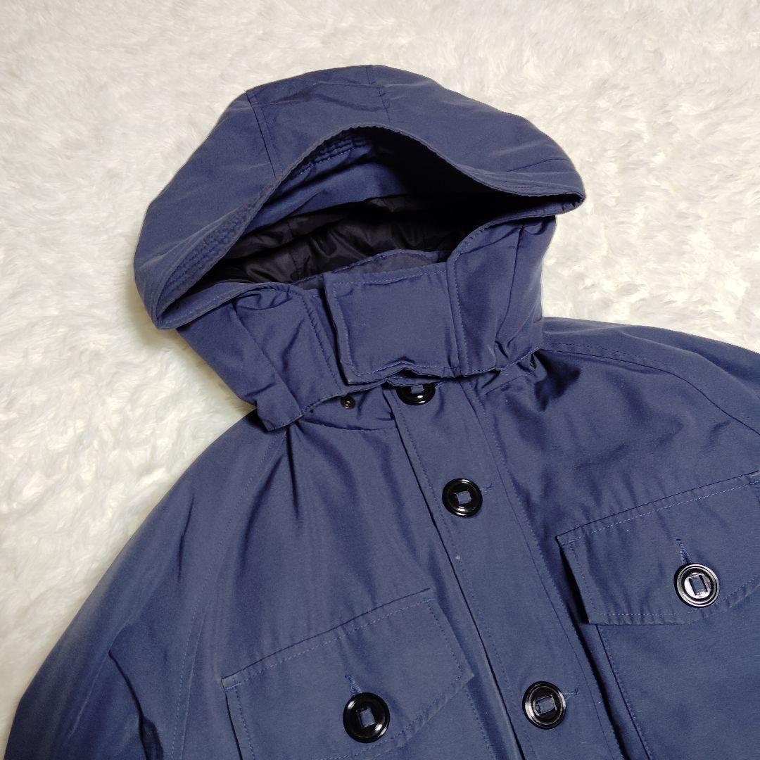 美品 カナダグース ラングレー ダウン L ネイビー 紺 3346JM 希少品