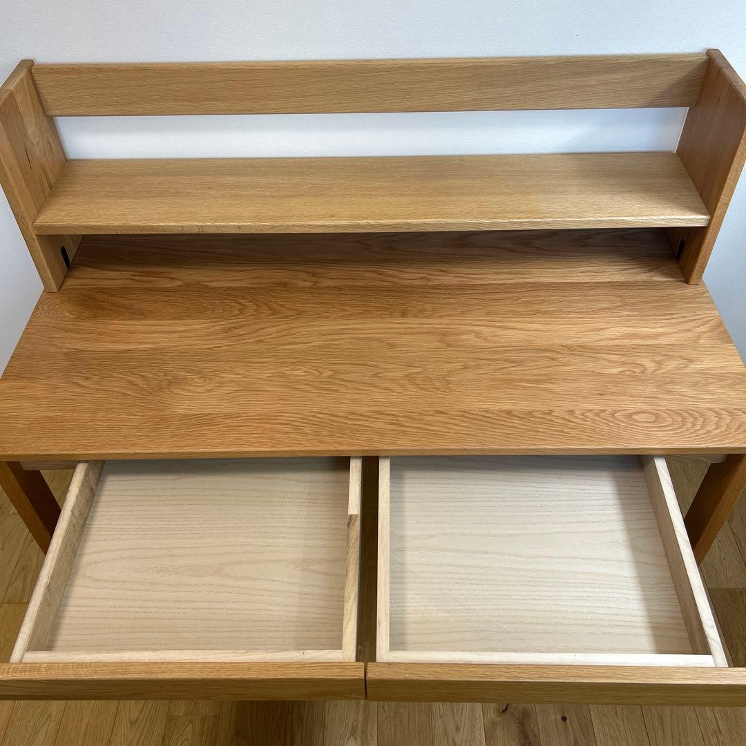 ★さとみ★◼️超美品◼️MUJI 無印良品◼️オーク無垢材デスク
