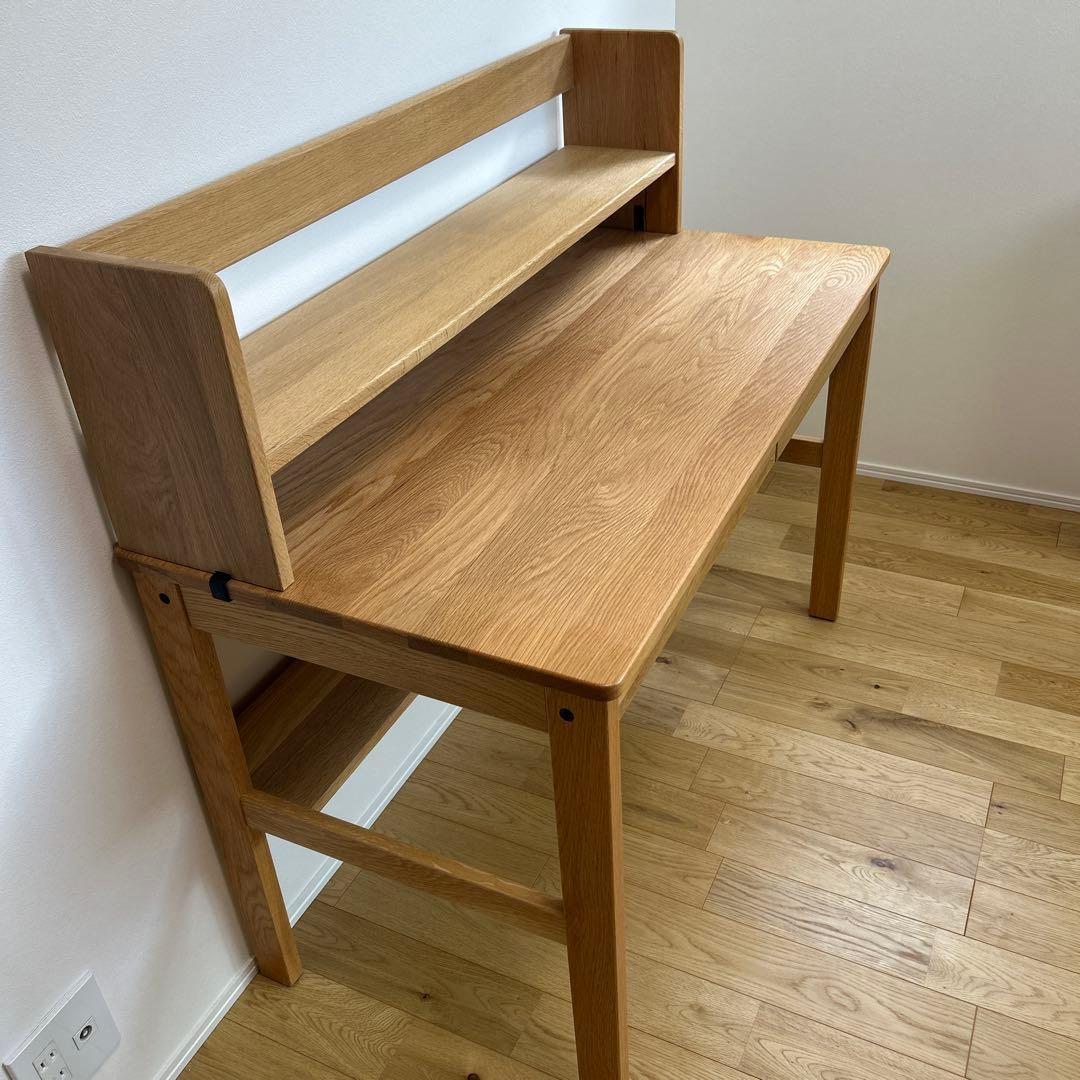 ★さとみ★◼️超美品◼️MUJI 無印良品◼️オーク無垢材デスク