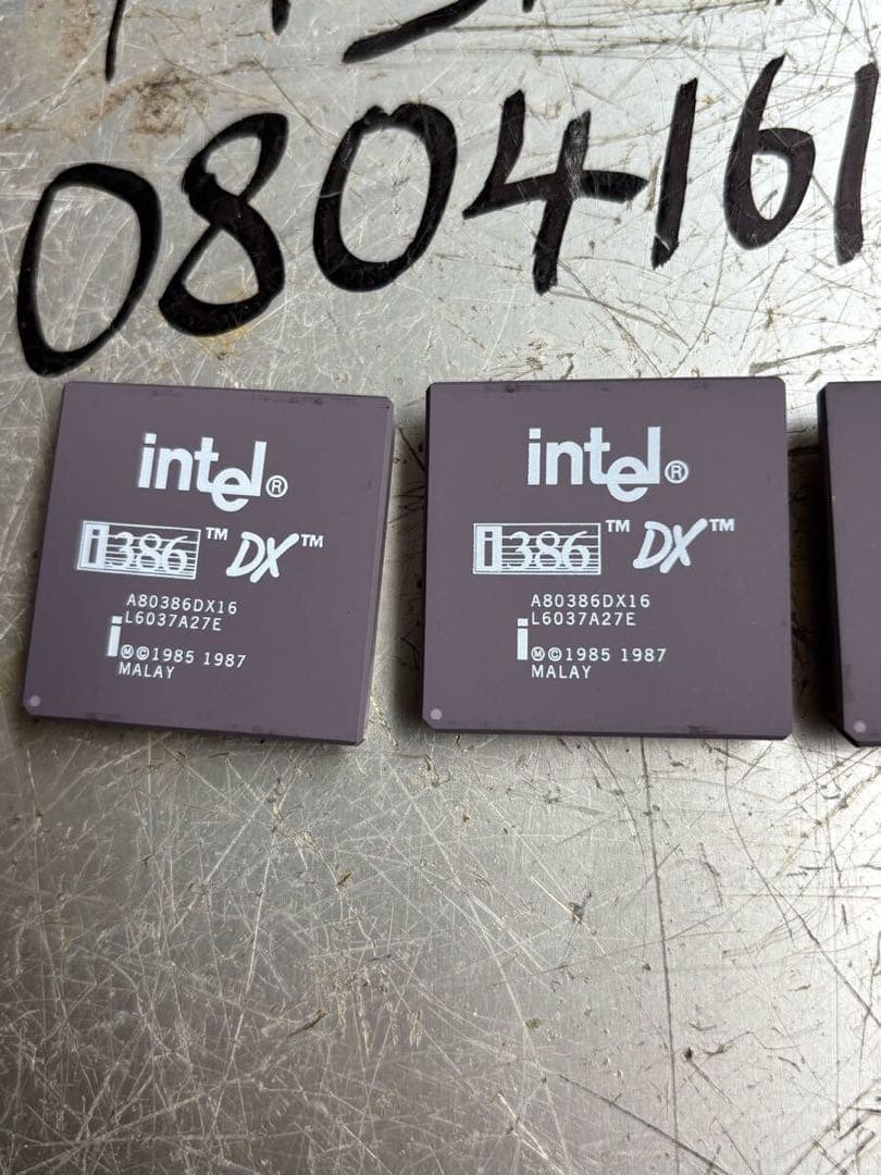 (4個)Intel i386 DX インテル CPU A80386DX16。