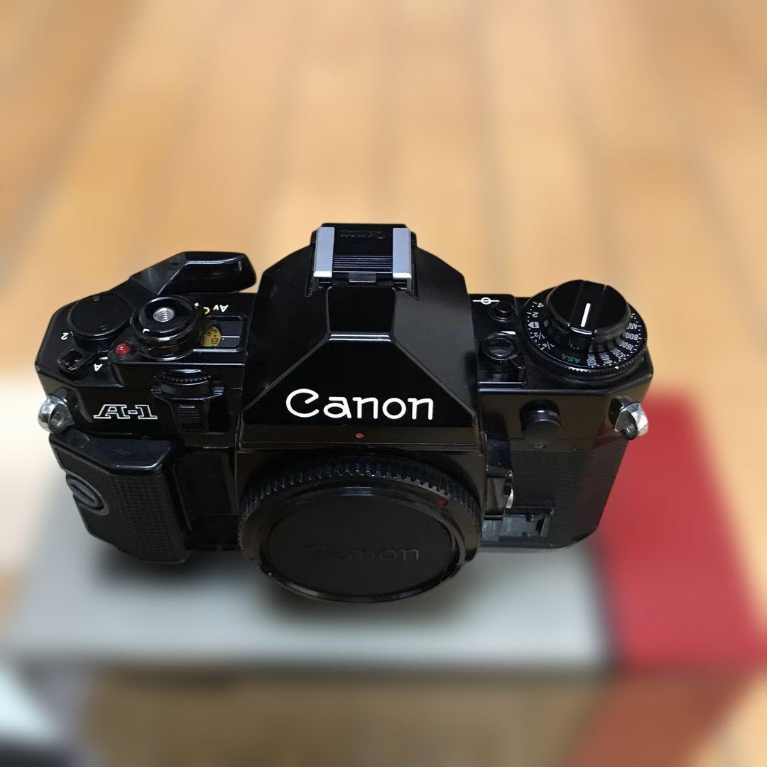 Canon A-1 フィルム一眼レフカメラ　モータードライブMA 箱付き