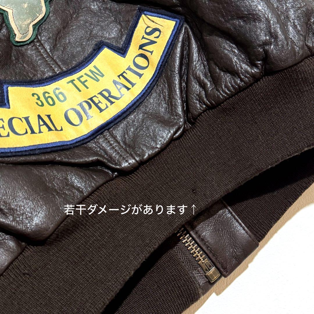 AVIREX A-2 フライトジャケット レザージャケット 茶色 ミリタリー古着