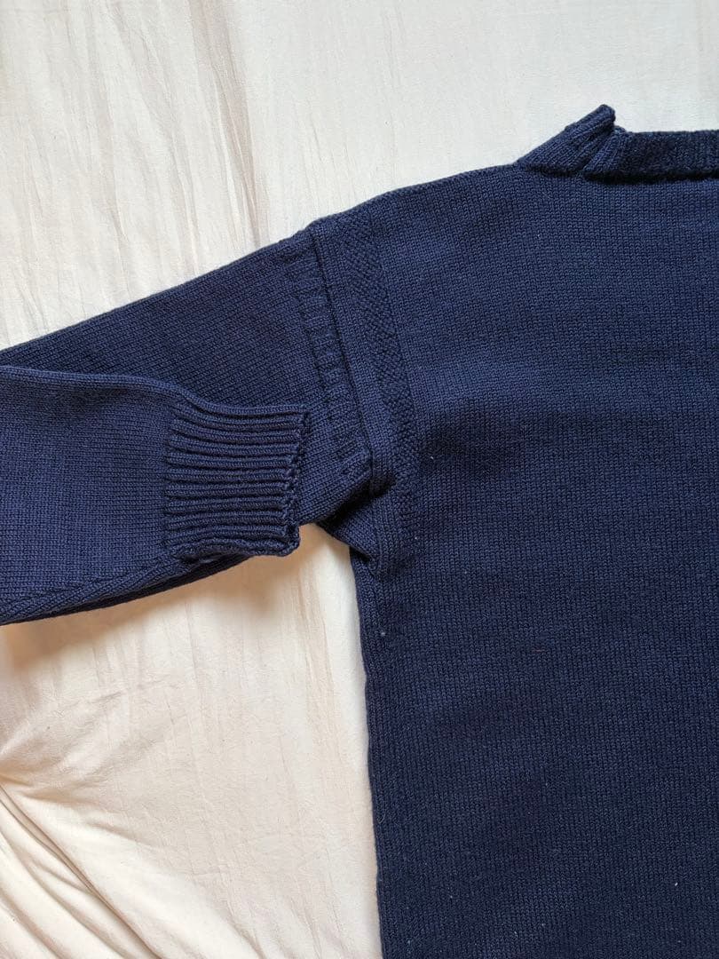 70s イギリス製 LE TRICOTEUR ガンジーニットセーター