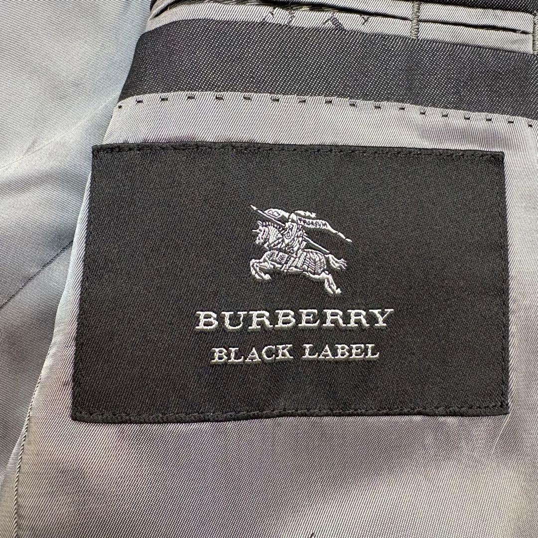 極美品 バーバリーブラックレーベル スリーピース スーツ 総裏 ロゴ総柄 38