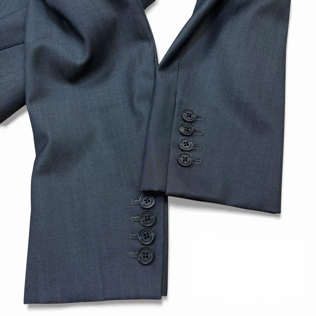 極美品 バーバリーブラックレーベル スリーピース スーツ 総裏 ロゴ総柄 38